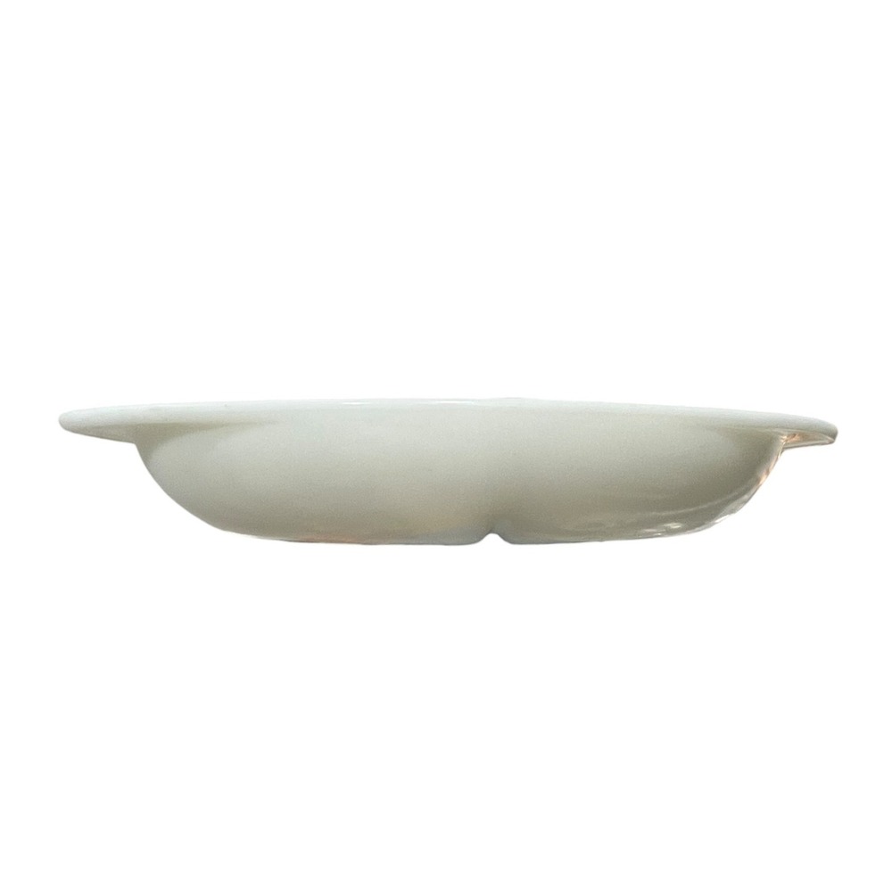 Pyrex 1063 White‎ Milk Glass Divided Oval Casserole Dish 1.5 Qt Made in USA